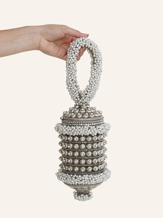 Ramla Handbags - RAMLA Cocktail Pearl Handbag NWOT